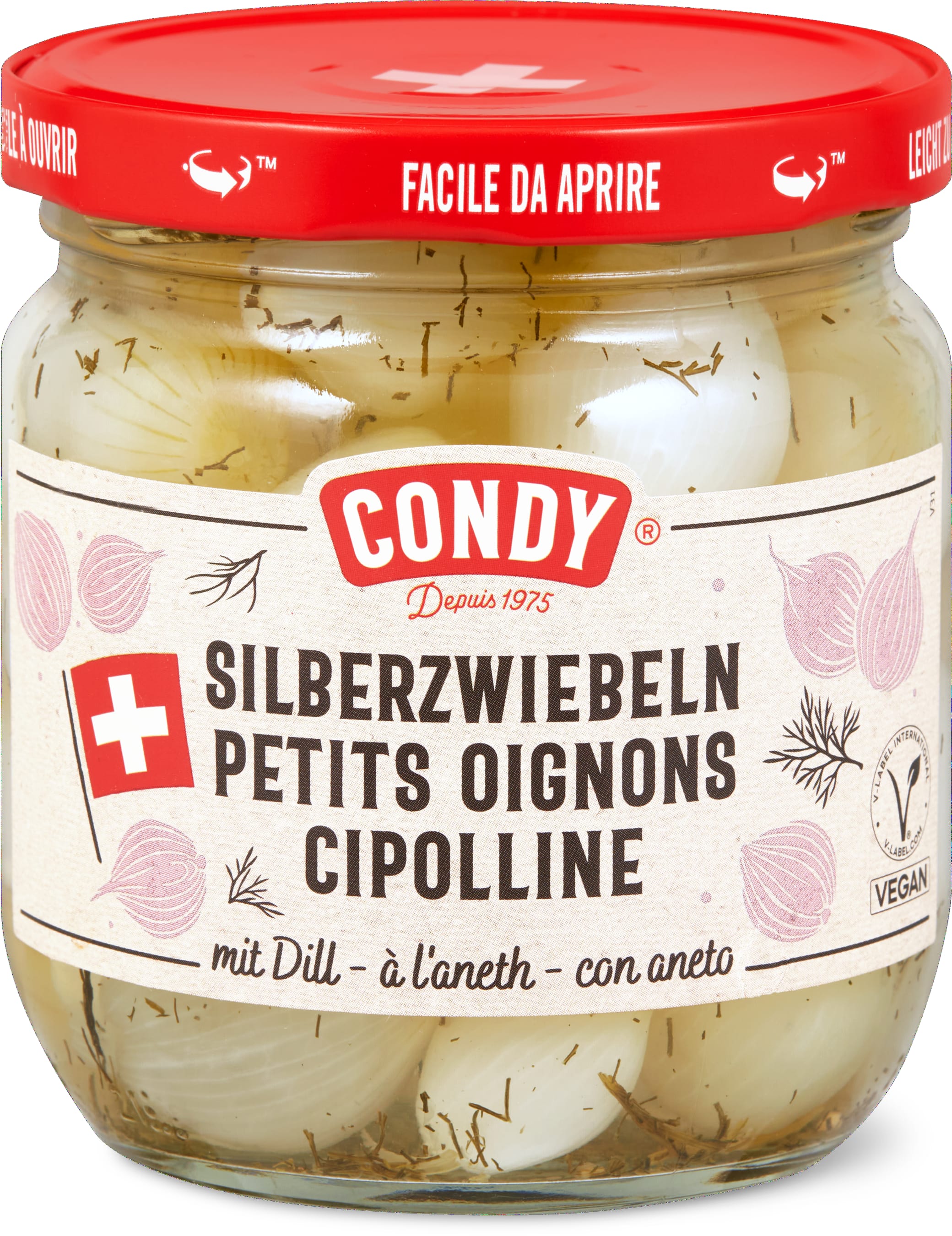 Swiss pearl onions